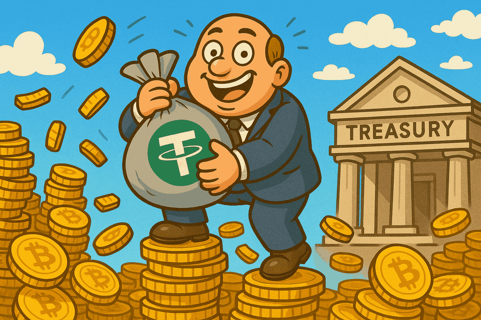Tether Invests $459 Million in Bitcoin to Establish a New Treasury Venture