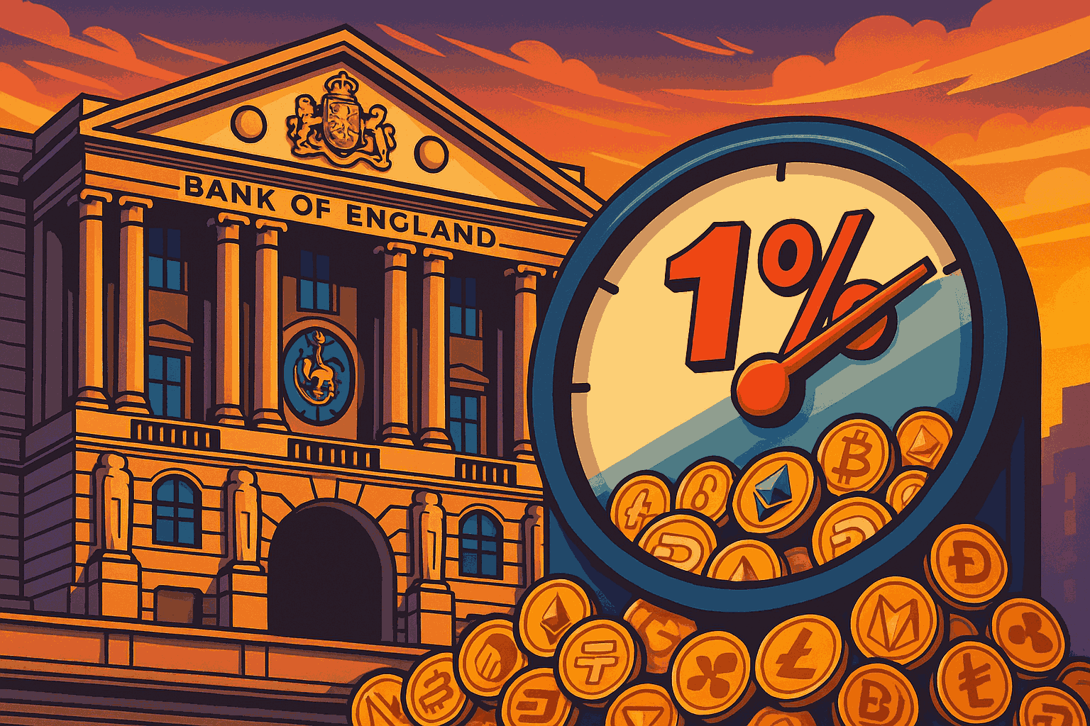 UK to Limit Bank Cryptocurrency Holdings to 1% by 2026