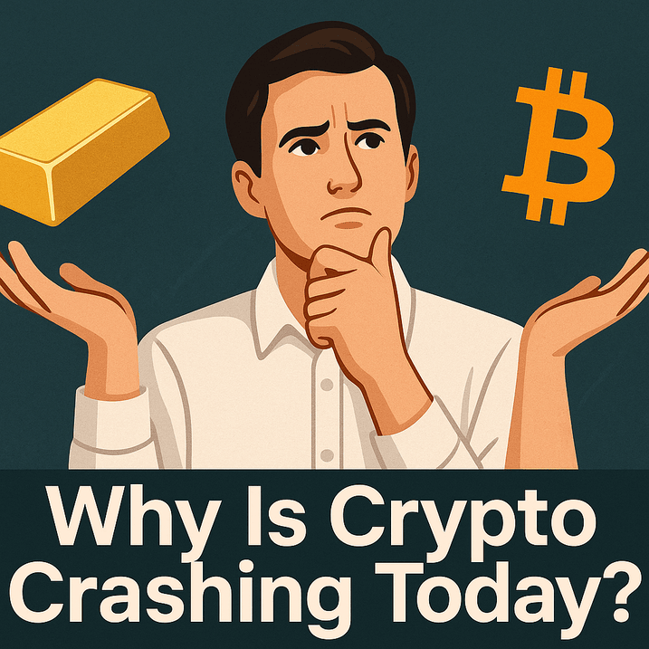 Why is Cryptocurrency Declining Today? Is Investing in Gold a Wiser Choice than Bitcoin?