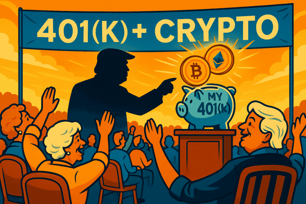 Trump Advocates for Inclusion of Crypto in 401(k) Plans