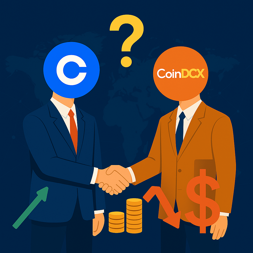 Coinbase Close to Acquiring CoinDCX at a Valuation Under $1 Billion