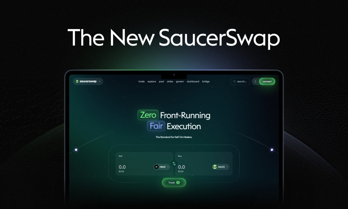 SaucerSwap Announces Major Overhaul and New Branding for its DeFi Platform on Hedera