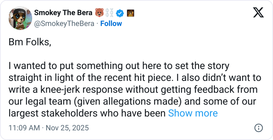 Berachain Denies Misrepresentation of $25M Refund Agreement with Brevan Howard