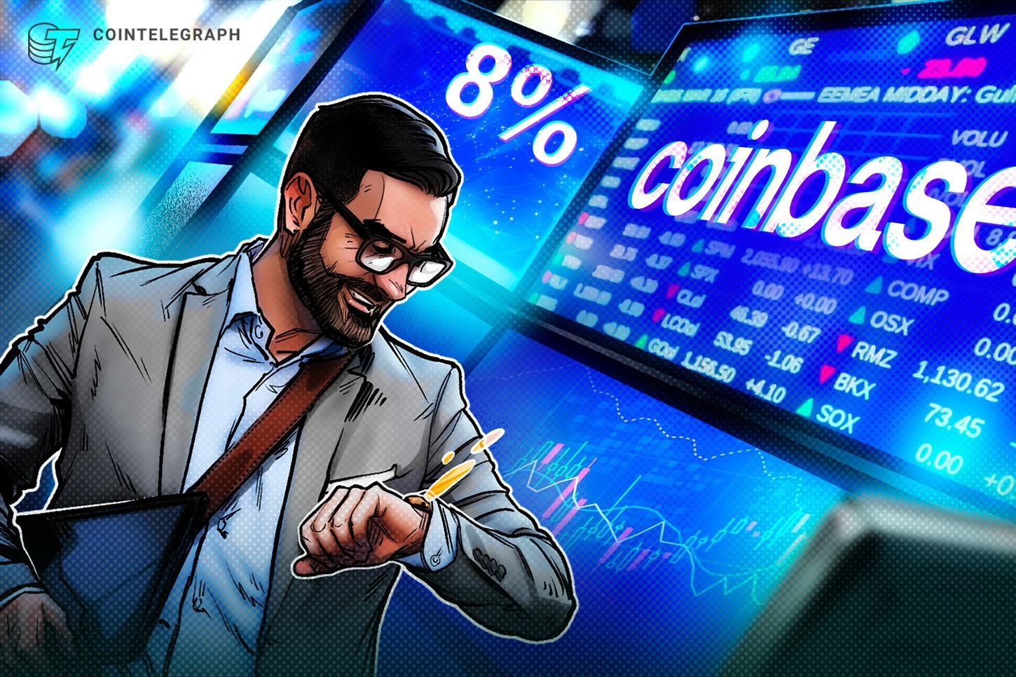 Coinbase Shares Surge 8% Following Goldman Sachs Upgrade
