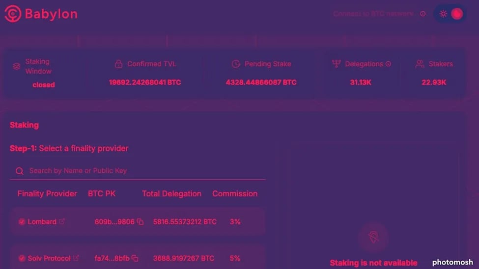 Babylon's Bitcoin Protocol Achieves $1.5 Billion in Staking Deposits