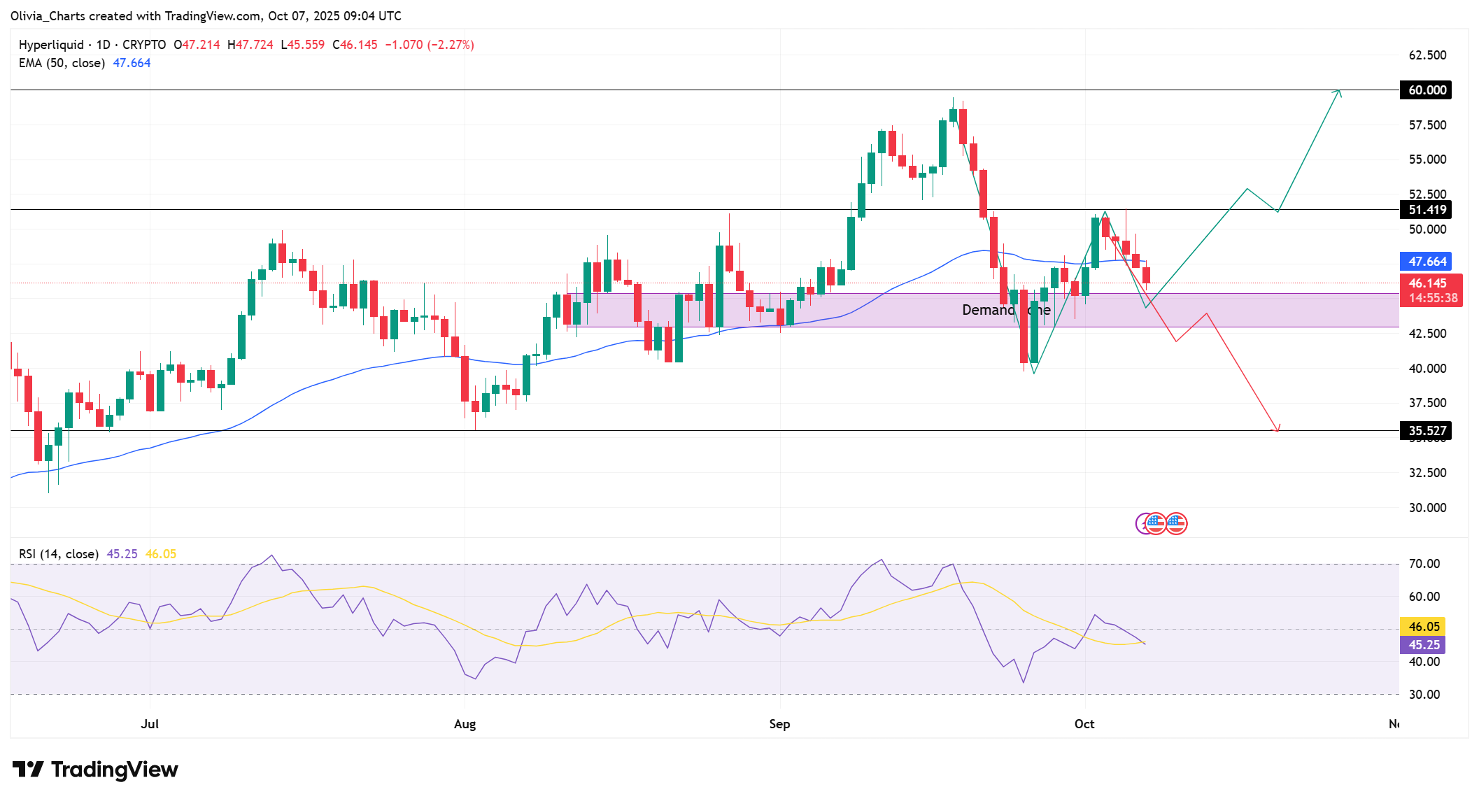 Is HYPE's 6% Drop to $46 a Trend Reversal or a Potential Buy Signal for Investors?
