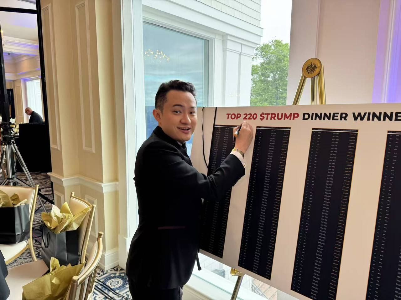 Justin Sun Supports Trump After Dinner, Claims 'Memecoins Are Valuable'