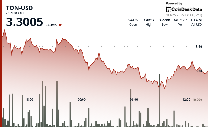 TON Drops 6% Before Recovering in Response to Global Pressures