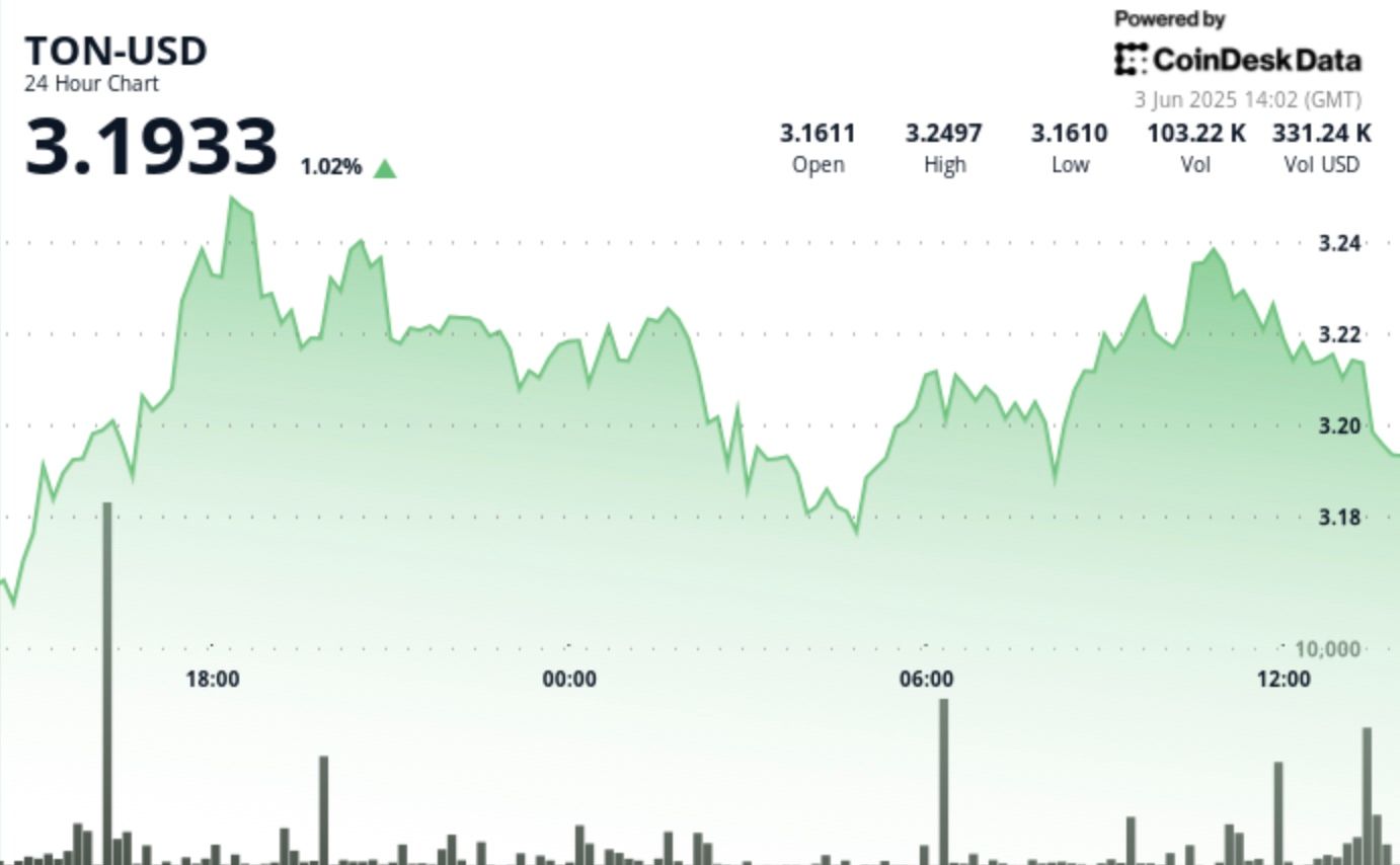 TON Faces Resistance at $3.24, Concludes at $3.18