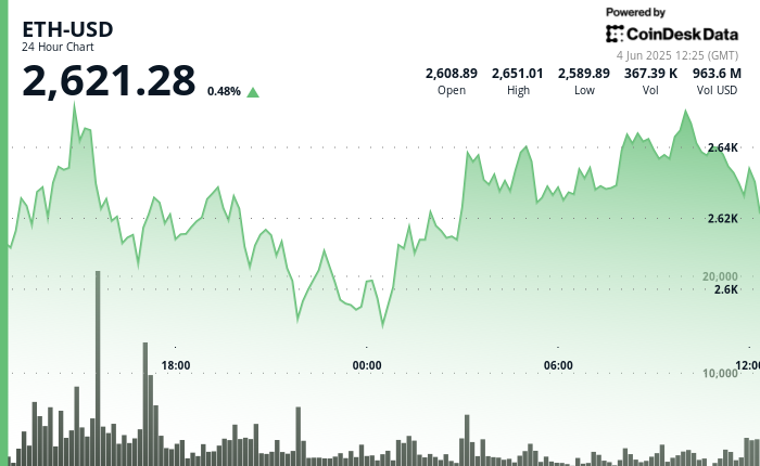 Ethereum Shows Resilience as Price Surges Past $2,620 Amid Market Uncertainty