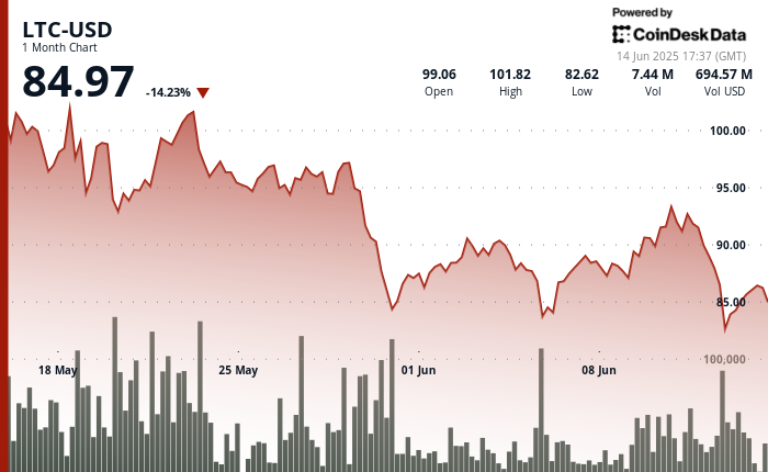 Litecoin Faces Challenges Amidst Market Turmoil and ETF Hopes