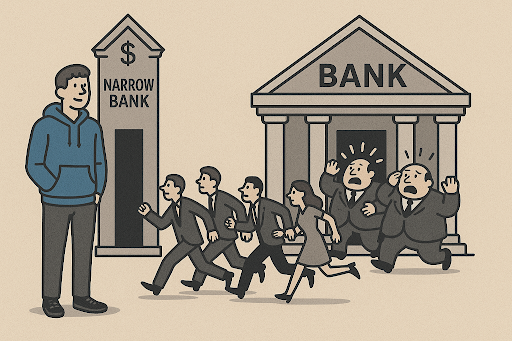 The Emergence of Narrow Banking Through Stablecoins
