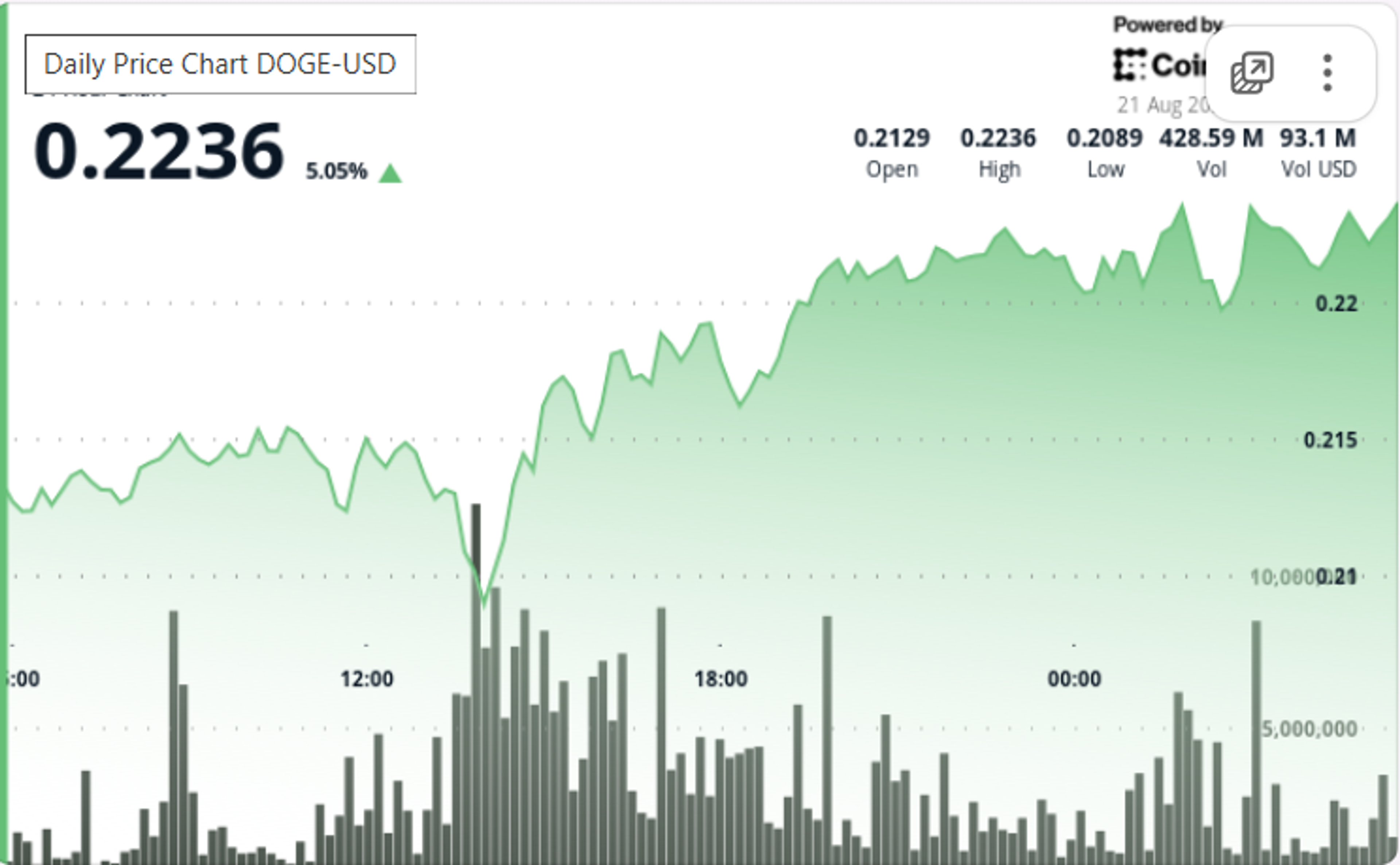 Whale Accumulation Fuels Dogecoin's Recovery from $0.21 Low