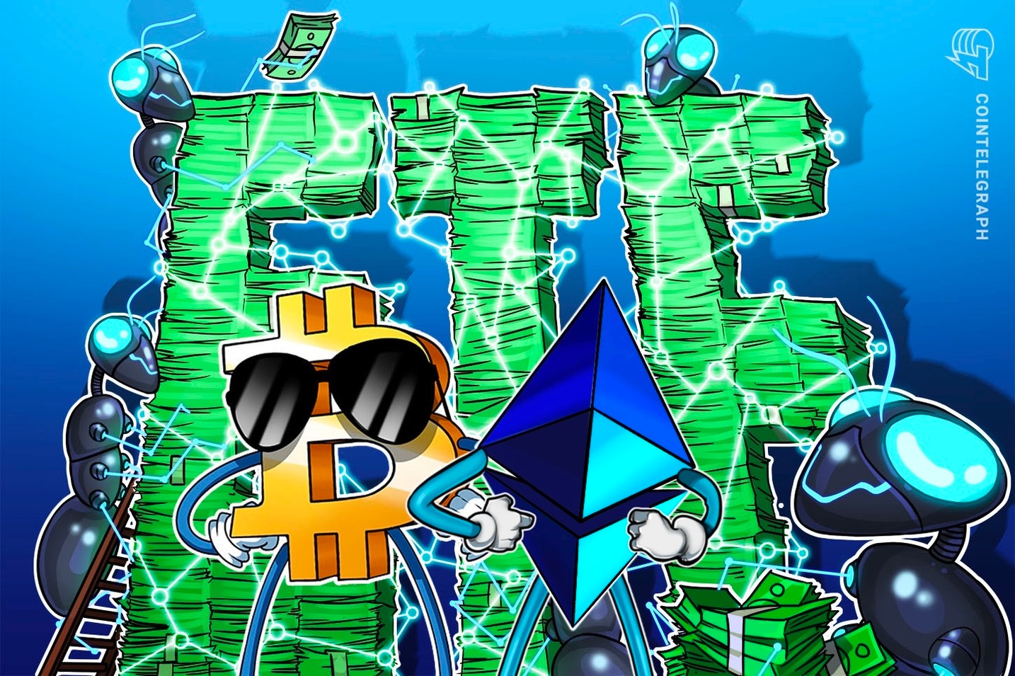 Recent Influx of Funds into Bitcoin and Ether ETFs as Powell Hints at Rate Cuts