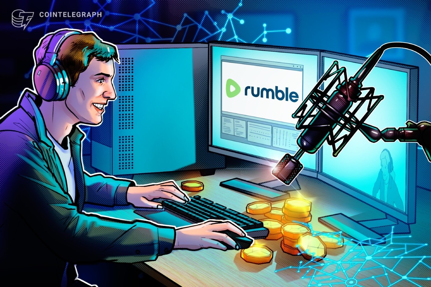 Rumble Collaborates with Tether to Introduce Bitcoin Tips for Creators