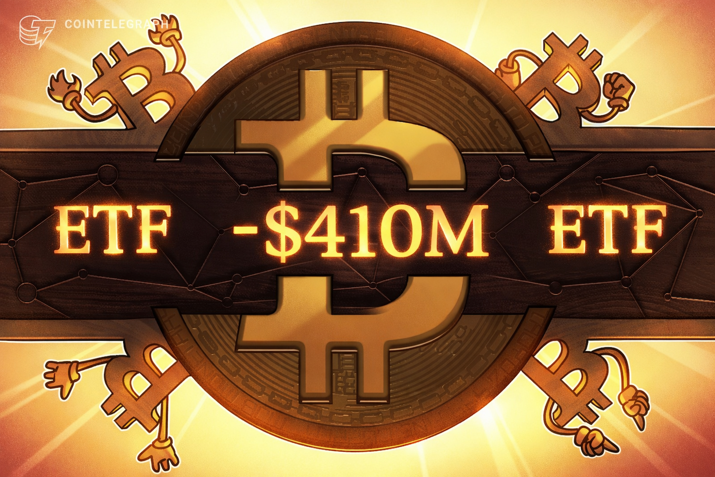 Bitcoin ETFs Face $410 Million Outflow as Standard Chartered Lowers BTC Price Projection